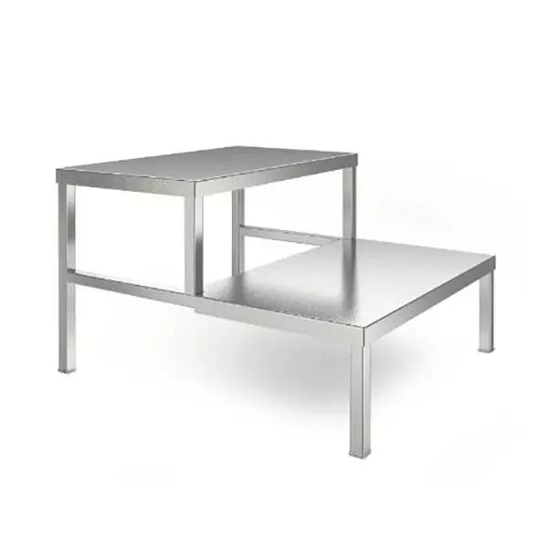 OP schodík z nerezu s 2 stupienkami