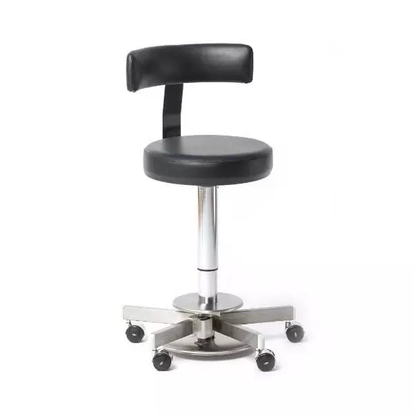 Špeciálne stolička Medicalift 22012 - OP otočná stolička na kolieskach s opierkou, čierna