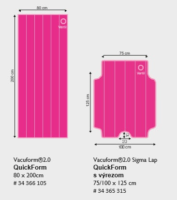 Chirurgický matrac Vacuform® 2.0 QuickForm so 6 komorovým systémom