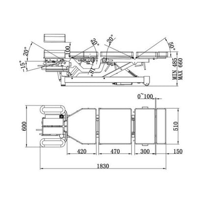 Chiropraktické lehátko EL08B