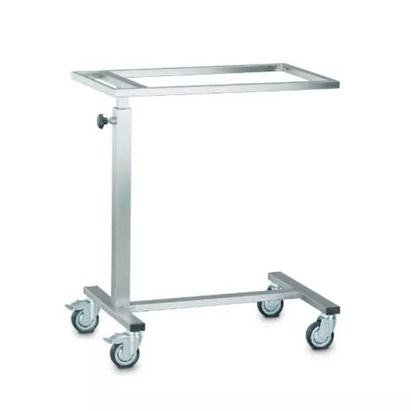 OP príručný vozík 627 x 400 x 715 - 1200 mm z nerezu, výškovo nastaviteľný