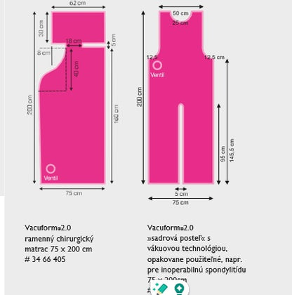 Univerzálny chirurgický matrac Vacuform® 2.0